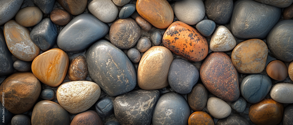 Smooth River Stones, Nature's Artistic Masterpieces. Smooth River Stones, Nature's Artistic Masterpieces.