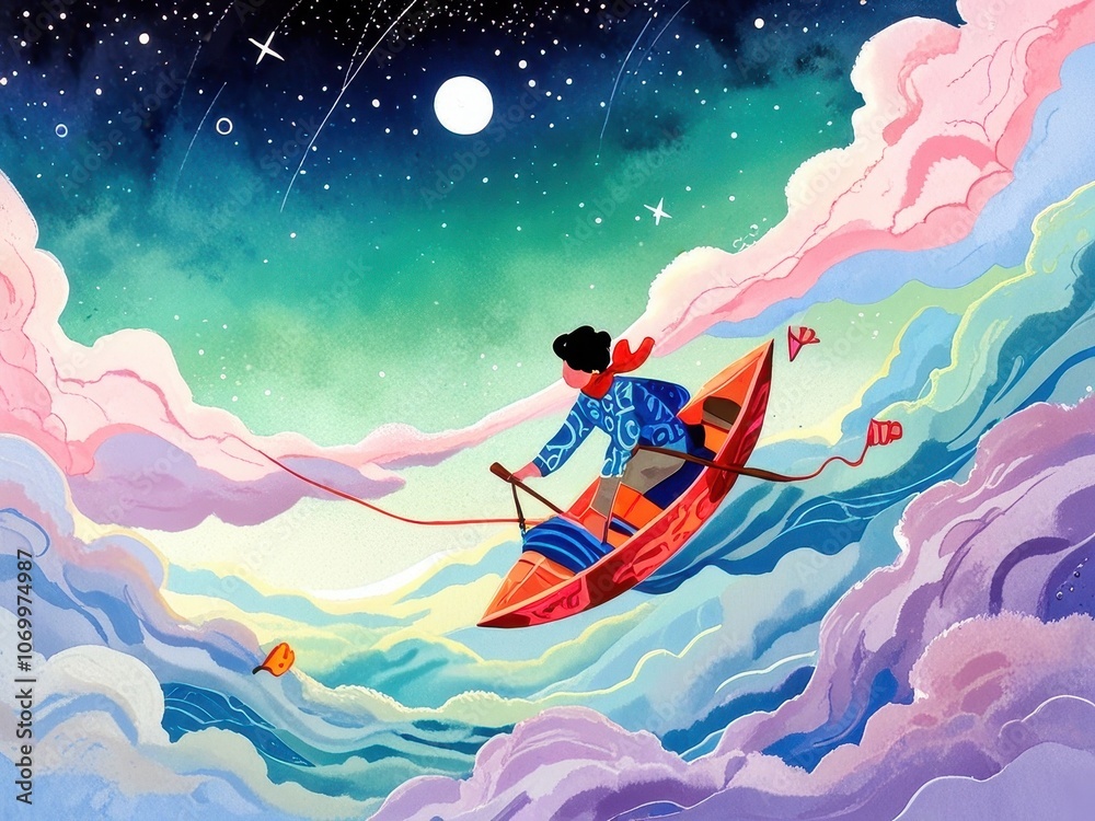 Whimsically Surreal Dimensional Drifter with Ethereal Glow in Pastel Realm Whimsically Surreal Dimensional Drifter with Ethereal Glow in Pastel Realm