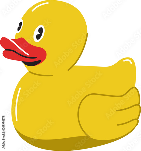 Yellow Rubber Duck Illustation
