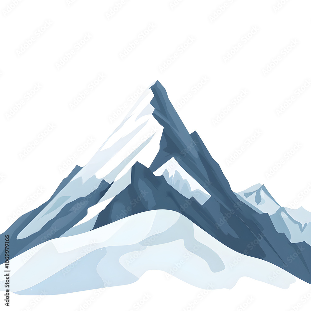 Fototapeta premium Flat design illustrations Mountain
