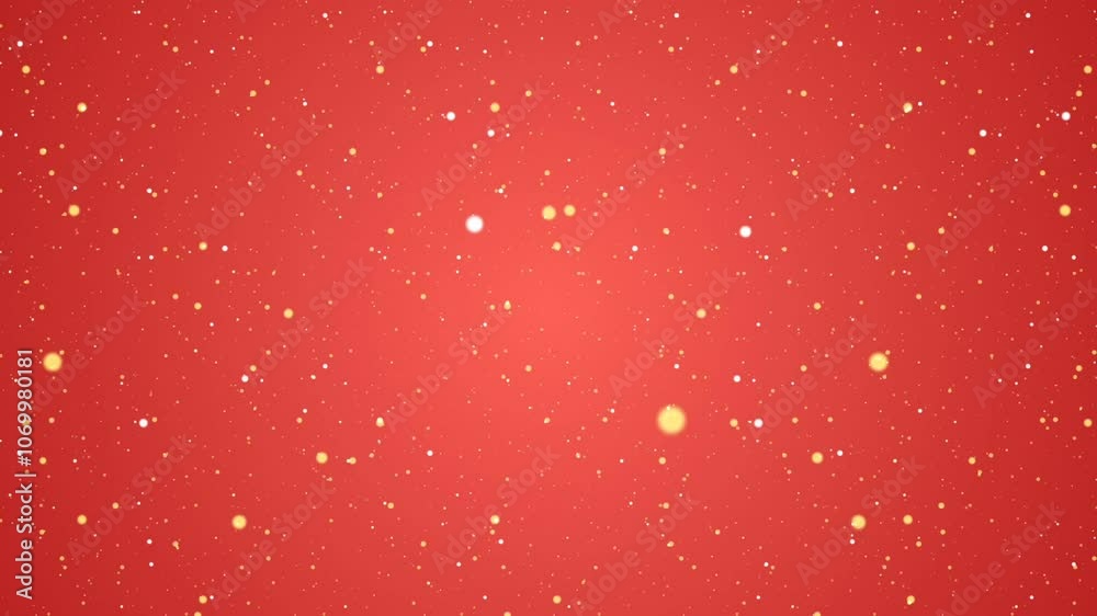 Animation golden award ceremony red background with glittering particlel Animation golden award ceremony red background with glittering particlel