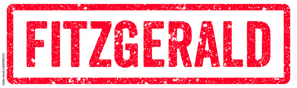 Fitzgerald Stamp Transparent Seal, Red Grunge Fitzgerald Word Rubber Stamp Seal USA City Name Typography Signboard Text Effect Fitzgerald Stamp Transparent Seal, Red Grunge Fitzgerald Word Rubber Stamp Seal USA City Name Typography Signboard Text Effect