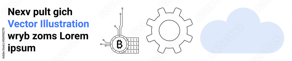 Circuitry within a microchip, a cogwheel gear, and a cloud symbol. Ideal for tech, digital transformation, networking, cloud computing, innovation, digital marketing, and IT solutions. Landing page Circuitry within a microchip, a cogwheel gear, and a cloud symbol. Ideal for tech, digital transformation, networking, cloud computing, innovation, digital marketing, and IT solutions. Landing page
