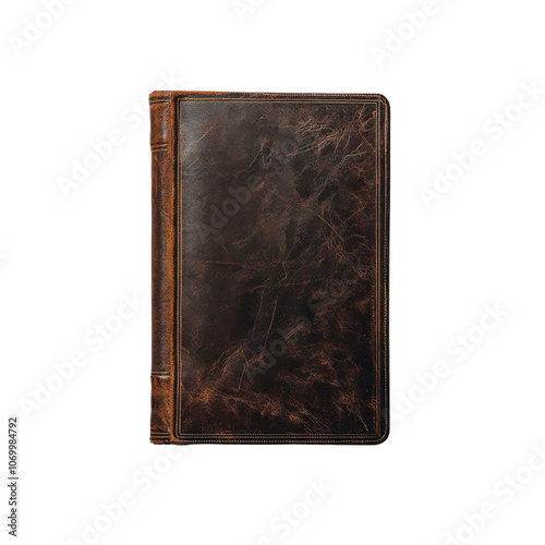 old book isolated on white on transparent background