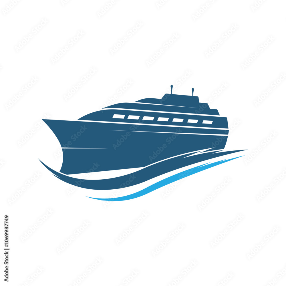 cruise ship Logo Template vector icon cruise ship Logo Template vector icon