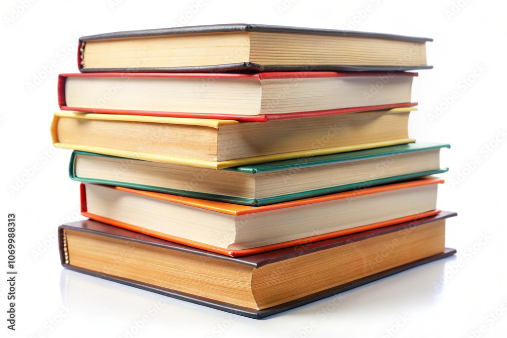 Stack books, isolated on white background Stack books, isolated on white background