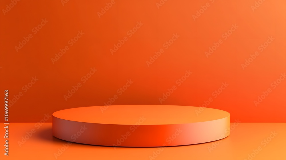 Realistic 3D orange cylindrical podium background with cube pedestal, Clean empty wall scene. Minimal mockup or abstract product display presentation, Stage showcase. Platforms vector geometric desig
Realistic 3D orange cylindrical podium background with cube pedestal, Clean empty wall scene. Minimal mockup or abstract product display presentation, Stage showcase. Platforms vector geometric desig