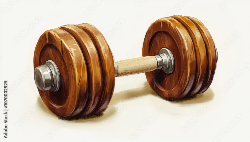 Simple Dumbbell Icon for Fitness Representation Simple Dumbbell Icon for Fitness Representation