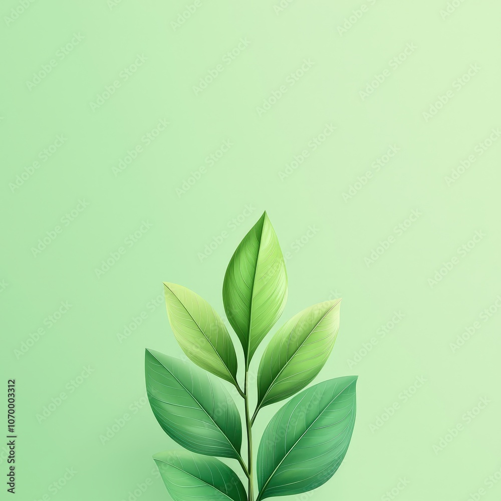 A leafy green plant with a stem and a leafy green leaf A leafy green plant with a stem and a leafy green leaf