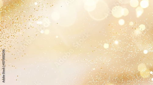 Champagne border background offers a luxurious and festive look. A charming display of elegance and celebration