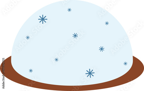 snow globe chrismas element illustration.svg
