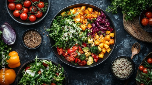 Elegant vegan dinner table featuring sophisticated Veganuary dishes