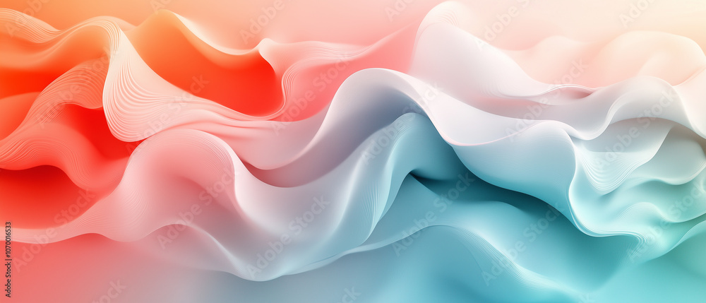 Abstract Wavy Background with Pink, White and Blue Colors. Abstract Wavy Background with Pink, White and Blue Colors.
