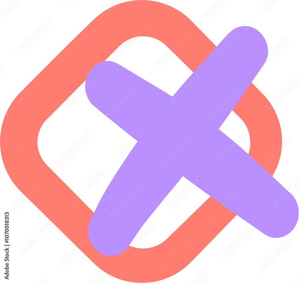 Fototapeta premium Handdrawn Organic Doodle Shape