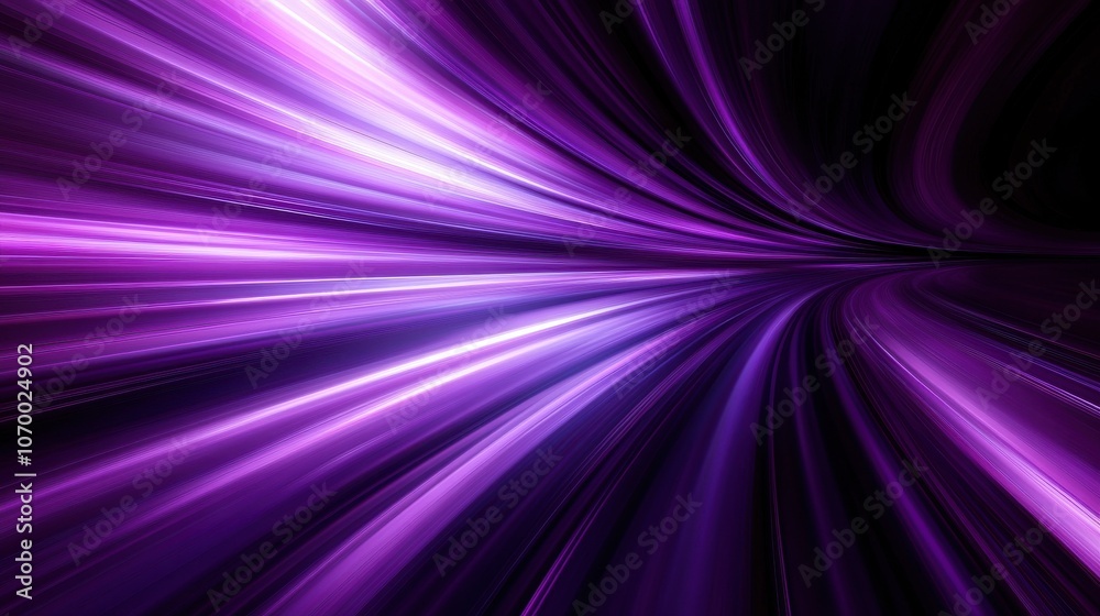 Dynamic purple light streaks create an abstract background of motion and energy. Dynamic purple light streaks create an abstract background of motion and energy.