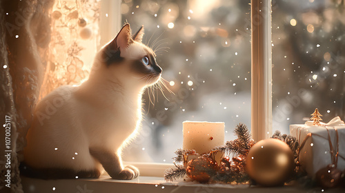 Feline Holiday Cheer photo