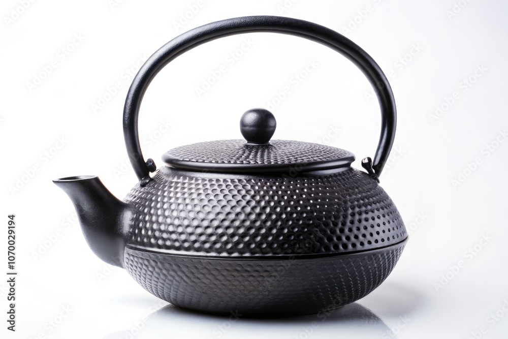 Elegant Black Teapot on White Background - Minimalist Food Photography, Tea Time, Kitchen Decor, Stylish Serving, Gourmet Beverage, High-Contrast Design, Modern Teapot Aesthetic, Home Essentials Elegant Black Teapot on White Background - Minimalist Food Photography, Tea Time, Kitchen Decor, Stylish Serving, Gourmet Beverage, High-Contrast Design, Modern Teapot Aesthetic, Home Essentials