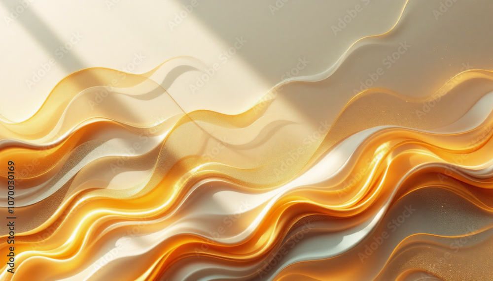 The Magical Dance of Golden Waves: Luxury Abstract Composition The Magical Dance of Golden Waves: Luxury Abstract Composition