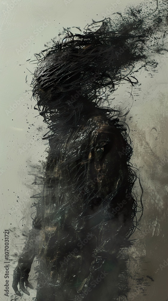 The Unseen Weight of the Soul: A Surreal Abstract Expressionist Artwork The Unseen Weight of the Soul: A Surreal Abstract Expressionist Artwork