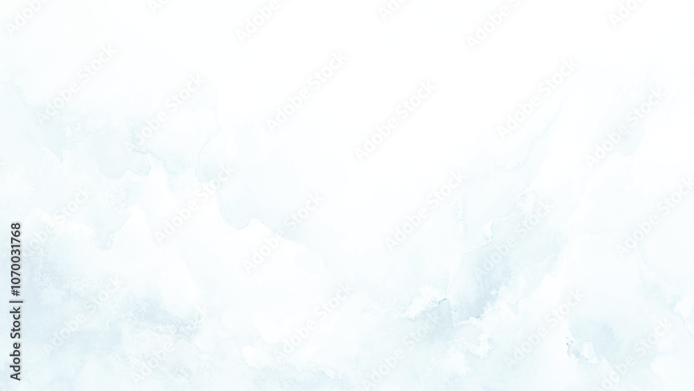 Fototapeta premium Abstract Blue Watercolor Background. Pastel blue paper texture pattern background with space, Creative and painted cloudy sky blue watercolor background. Blue watercolor vector background.