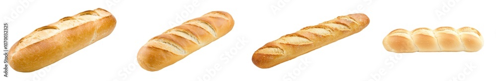 The freshest of baguettes - long French breads, isolated on a transparent background. The freshest of baguettes - long French breads, isolated on a transparent background.