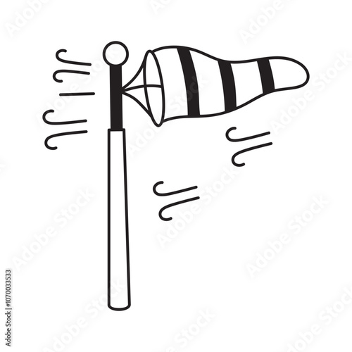Get this creative icon of windsock in editable design