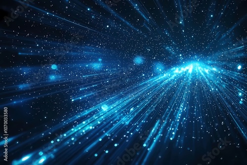 Dynamic luminous line abstract background