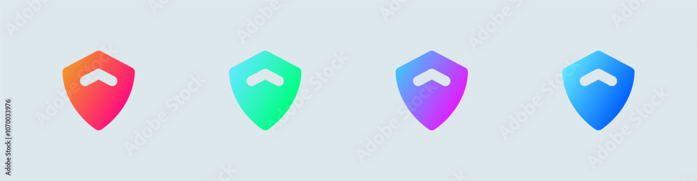 Privacy solid icon in gradient colors. Personal data signs vector illustration. Privacy solid icon in gradient colors. Personal data signs vector illustration.