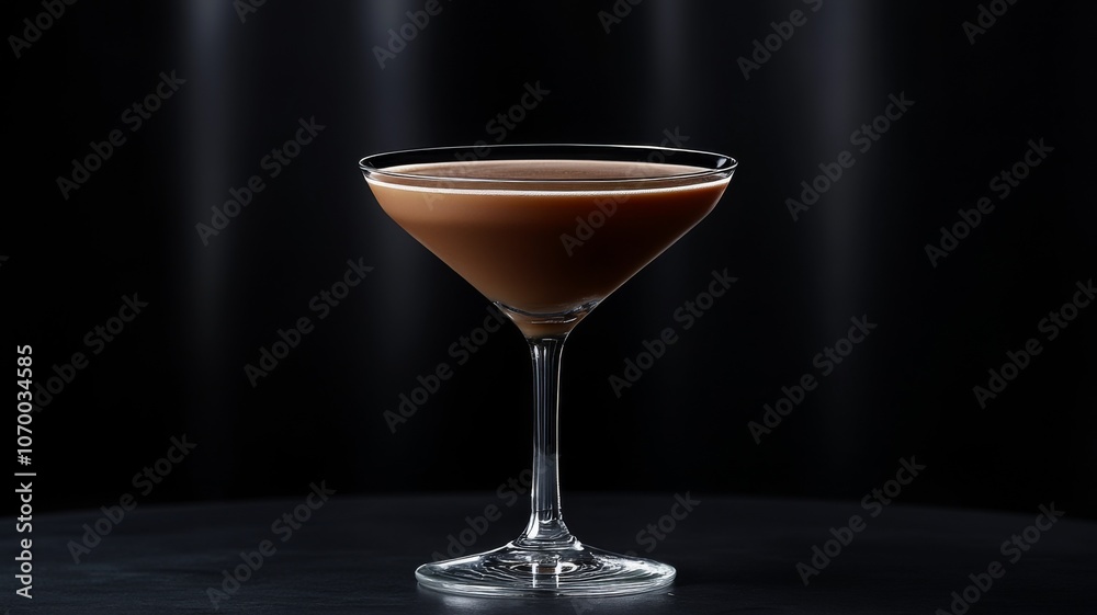 A Chocolate Martini Cocktail in a Glass A Chocolate Martini Cocktail in a Glass