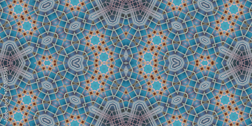 Wallpaper Mural Seamless kaleidoscope pattern. The texture of the woven pattern. Endless pattern Torontodigital.ca