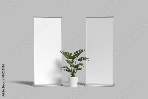 Rollup Banner Blank Mockup