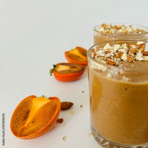 Wallpaper Mural Tasty Chocolate Persimmon Pudding Garnished with Crushed Nuts Torontodigital.ca
