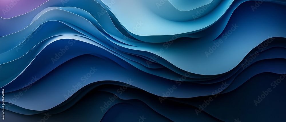 Abstract Blue Wave Pattern. Abstract Blue Wave Pattern.