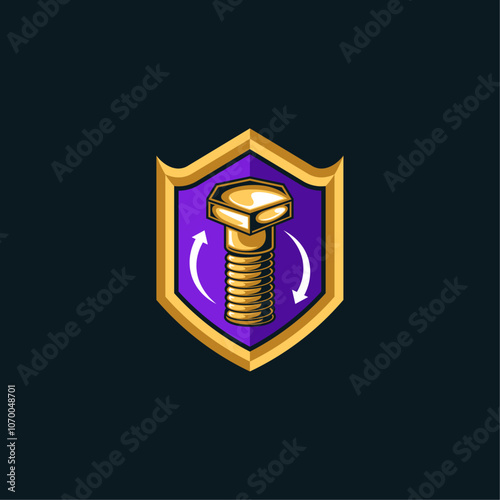 iron bolt logo or symbol