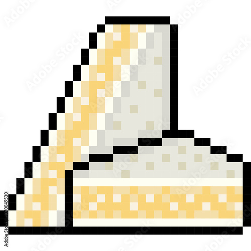 サンドイッチ たまごサンド ドット絵 8bit (.SVG)
