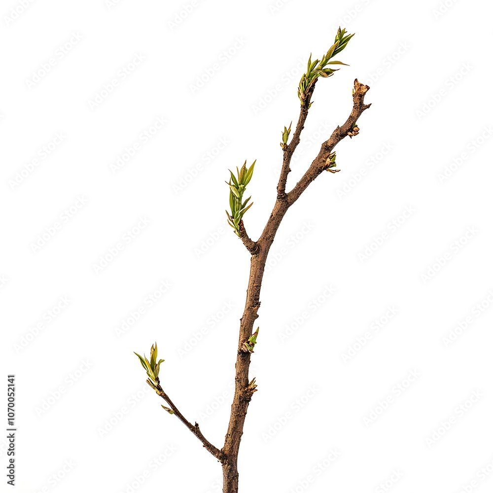 Crack Willow isolated on white background, close up Crack Willow isolated on white background, close up