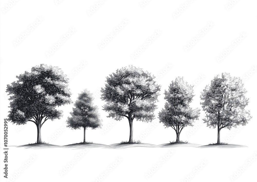Fototapeta premium tree isolated on white background