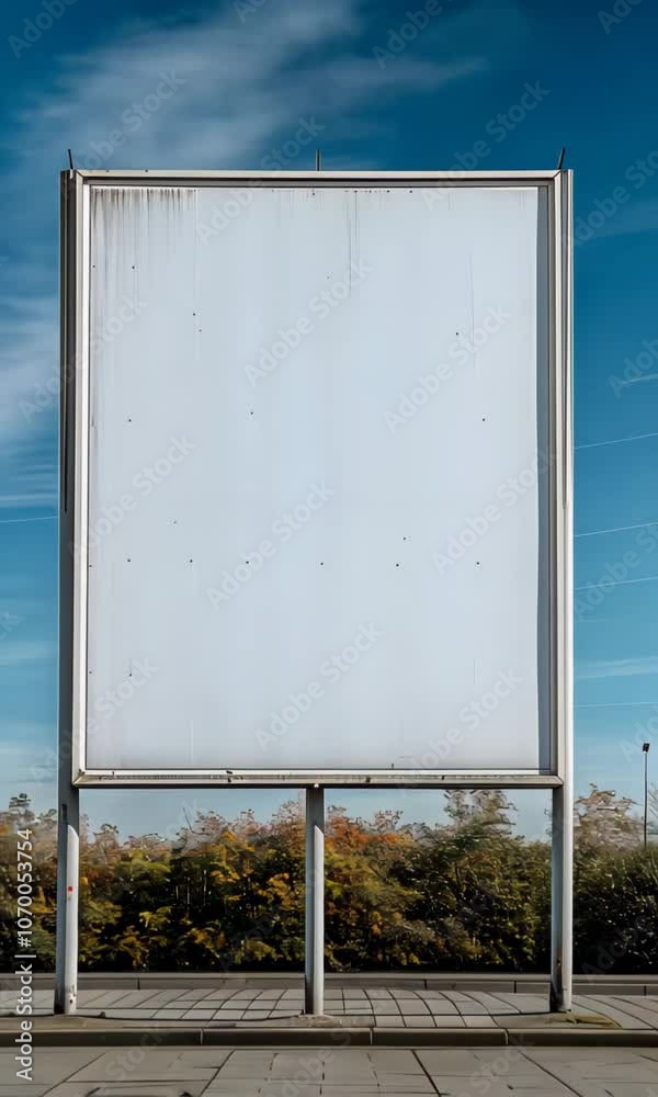 Blank Urban Street White Sign – Perfect for Customizable Advertising, Branding, and Copy Space for Outdoor Signage on City Blank Urban Street White Sign – Perfect for Customizable Advertising, Branding, and Copy Space for Outdoor Signage on City