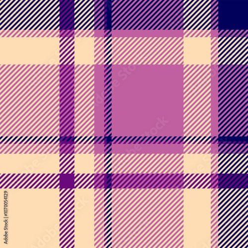 Shirt textile tartan fabric, weave plaid check vector. Warmth background texture pattern seamless in peach puff and pink colors.