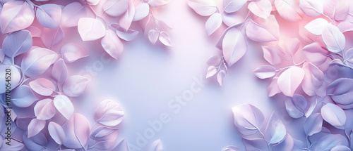 Pink and Purple Floral Background.