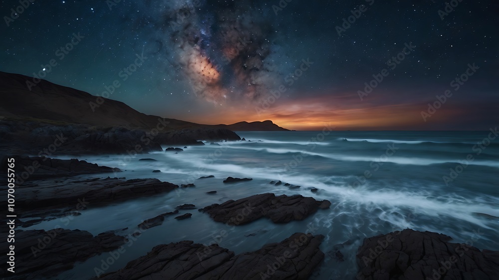 Obraz premium sunset over the sea