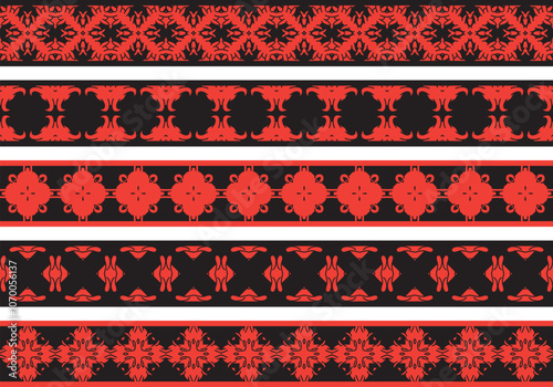 Seamless decorative borders