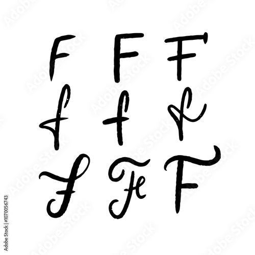 Explore a variety of stunning and stylized Letter F designs suitable for all creative projects