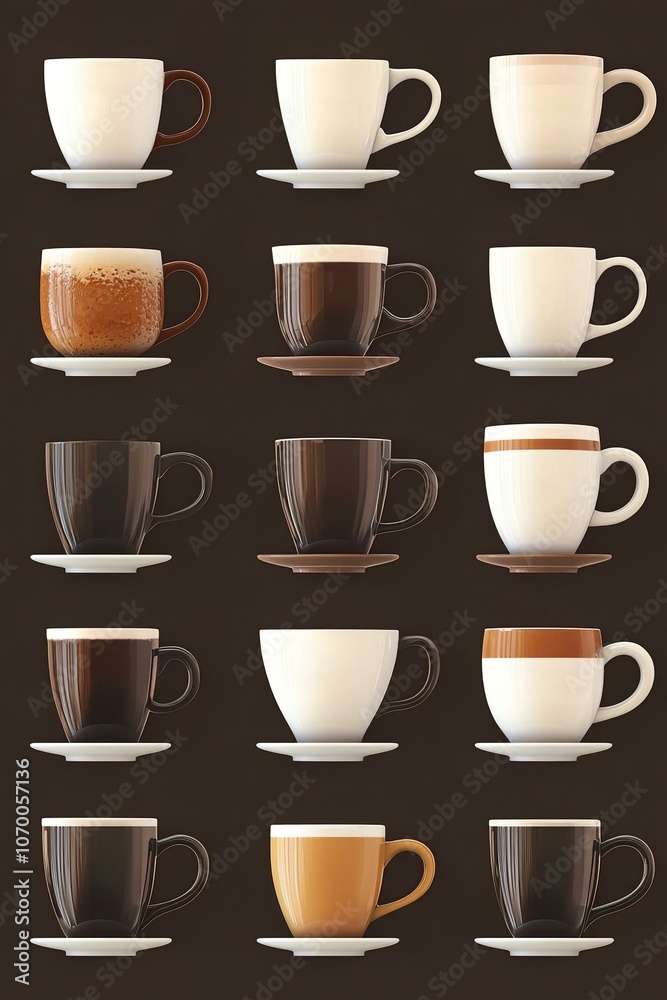 Coffee cup collection. Coffee cup collection.