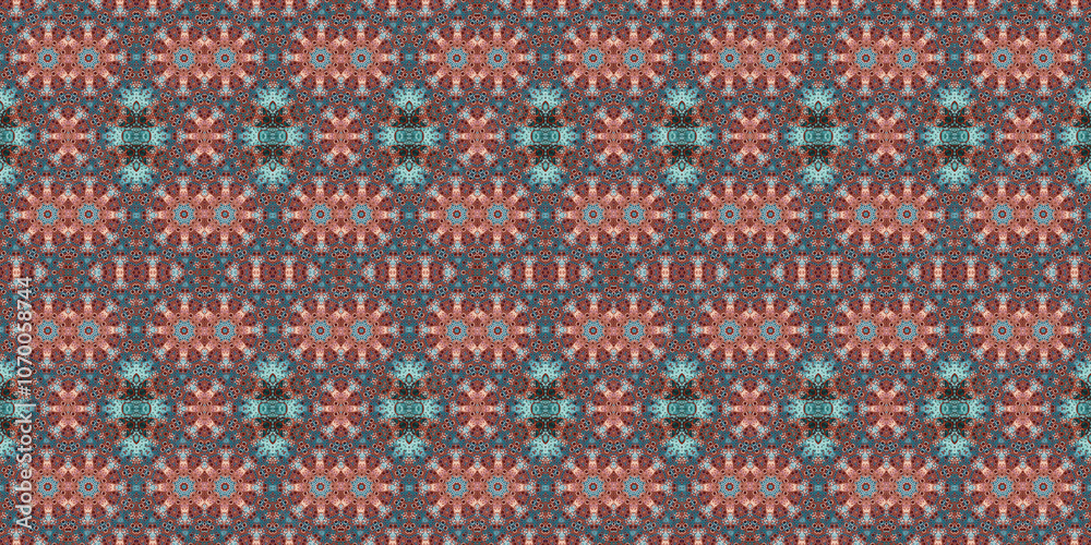Seamless kaleidoscope pattern. The texture of the woven pattern. Endless pattern Seamless kaleidoscope pattern. The texture of the woven pattern. Endless pattern