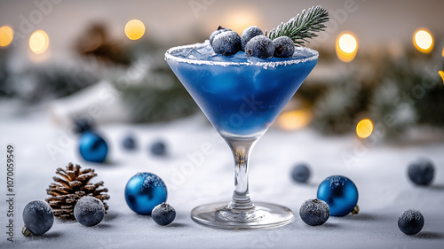 A close-up of a festive holiday drink
