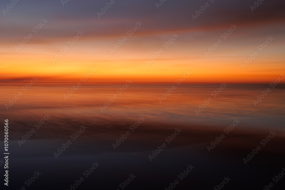 Abstract photography of a sunset over the ocean. Abstract photography of a sunset over the ocean.