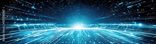 Stunning Abstract Tunnel of Light and Energy