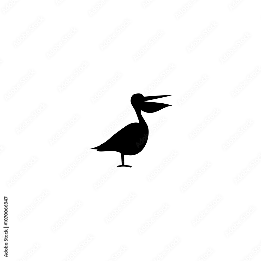 Fototapeta premium Pelican icon isolated on white background