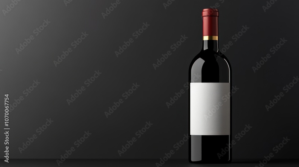 Discover the elegance of a fine red wine bottle Discover the elegance of a fine red wine bottle